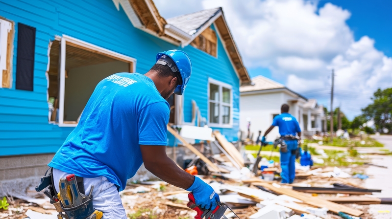 Volunteers rebuilding community