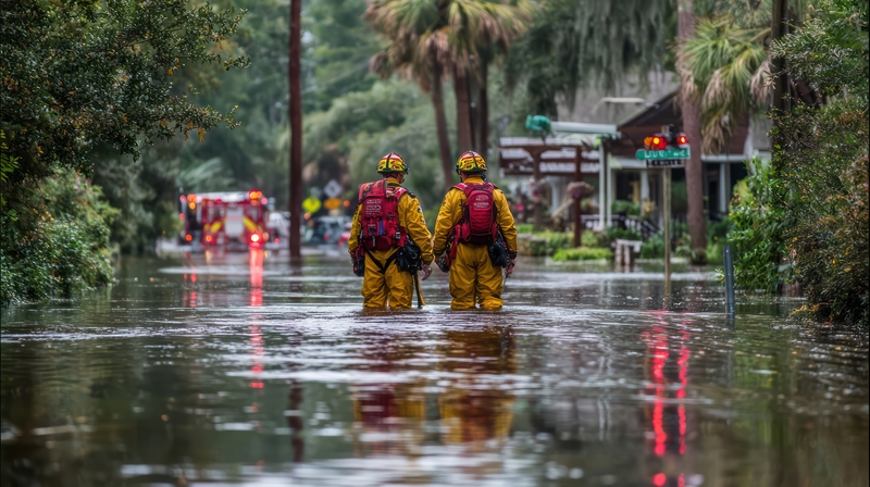 Emergency responders rescue team